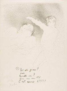 At the Variétés: Mademoiselle Lender and Brasseur, 1893, Henri de Toulouse-Lautrec, French,