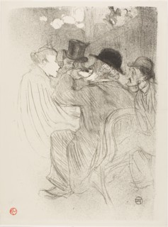 At the Moulin Rouge: A Rude! A Real Rude!, 1893, Henri de Toulouse-Lautrec, French, 1864-1901,