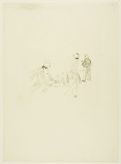At the Maison d’Or, 1897, Henri de Toulouse-Lautrec, French, 1864-1901, France, Color lithograph on