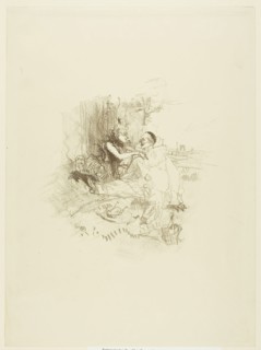 Picnic, 1898, Henri de Toulouse-Lautrec, French, 1864-1901, France, Color lithograph on cream wove