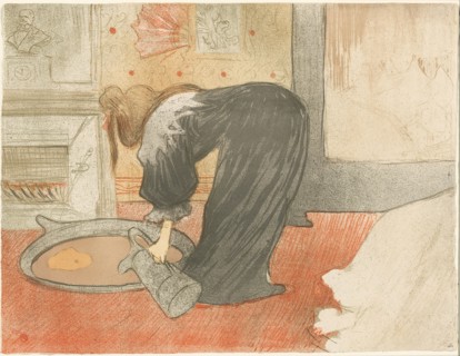 Woman with a Tub, plate four from Elles, 1896, Henri de Toulouse-Lautrec (French, 1864-1901),