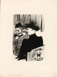 A Spectator, from Le Café-Concert, 1893, Henri de Toulouse-Lautrec (French, 1864-1901), printed by