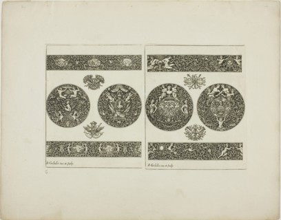 Plate Six, from Book of Ornament, 1704, Simon Gribelin II, French, 1661-1733, France, Engraving on