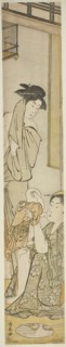 Two Women and a Child after a Bath, c. 1782, Torii Kiyonaga, Japanese, 1752-1815, Japan, Color