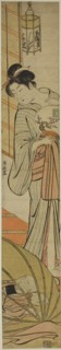 Mother Watching her Son Sleeping under a Mosquito Net, c. 1780, Torii Kiyonaga, Japanese,