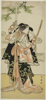 The Actor Segawa Kikunojo III as Lady Tomoe (Tomoe Gozen) in the Play Yasa Gumbai Miyako no