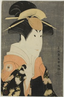 The actor Segawa Tomisaburo II as Yadorigi, wife of Ogishi Kurando, 1794, Toshusai Sharaku ??? ??,