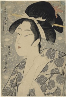 Three Beauties of Our Time (Tosei san bijin), n.d., Chokosai Eisho, Japanese, active 1780-1800,