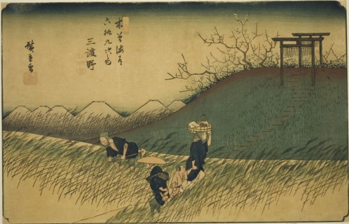 No. 42: Midono, from the series Sixty-nine Stations of the Kisokaido (Kisokaido rokujukyu tsugi no