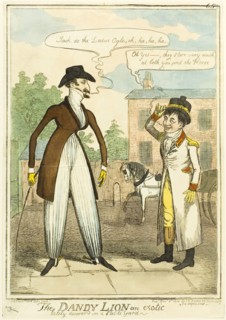 The Dandy Lion an Exotic lately Discovered in a Stable Yard, published December 8, 1818, Isaac