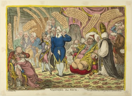 Visiting the Sick, published July 28, 1806, James Gillray (English, 1756-1815), published by Hannah
