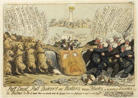 Pull Devil, Pull Baker!, published April 30, 1819, George Cruikshank (English, 1792-1878),