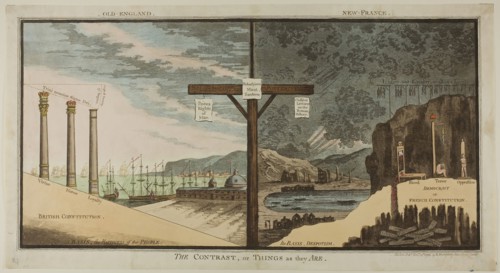 The Contrast or Things as they Are, published November 12, 1796, James Gillray (English,