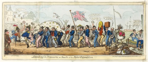 Landing the Treasures, published January 18, 1819, George Cruikshank (English, 1792-1878), after