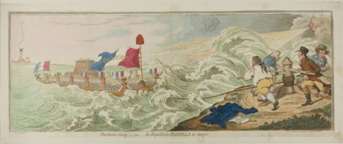The Storm Rising, publilshed February 1, 1798, James Gillray (English, 1756-1815), published by