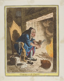 Comfort to the Corns, published February 6, 1800, James Gillray (English, 1756-1815), published by