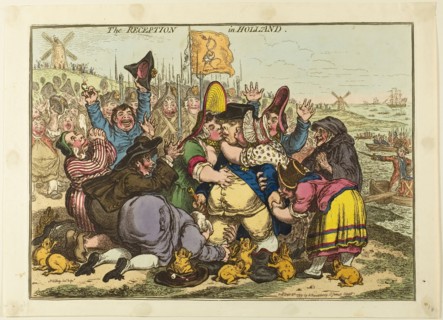 The Reception in Holland, published September 8, 1799, James Gillray (English, 1756-1815),