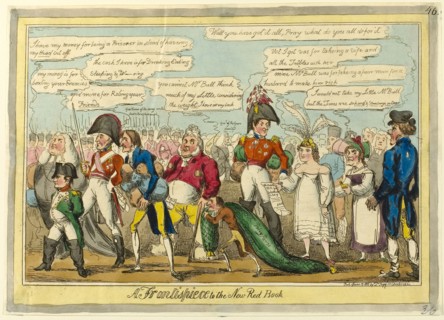 A Frontispiece to the New Red Book, published June 13, 1816, Attributed to William Heath (English,