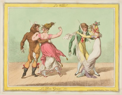 La Walse, from Le Bon Genre, n.d., Unkown French Artist, published by Hannah Humphrey (English,