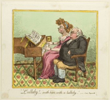 Lullaby! Sooth him with a Lullaby!, published July 12, 1798, James Gillray (English, 1756-1815),