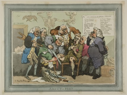 Amputation, published October 17, 1793, Thomas Rowlandson (English, 1756-1827), Published by S.W.