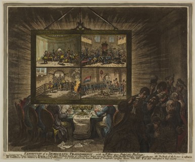 Exhibition of a Democratic Transparency, with its Effect Upon Patriotic Feelings, published April