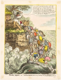 The Pigs Possessed, published April 18, 1807, James Gillray (English, 1756-1815), published by