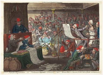 Patriotic Regeneration, -viz., Parliament Reform’d, a la Françoise…, published March 2, 1795, James