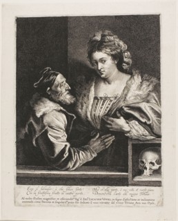 Titian and His Mistress, c. 1620, Lucas Vorsterman (Dutch, 1595-1675), after Anthony van Dyck