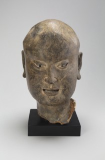 Head of a Luohan, Northern Song, Liao, or Jin dynasty, c. 11th century, China, Hollow dry lacquer,