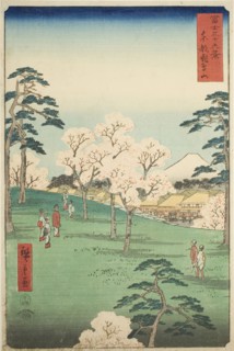 Asuka Hill in the Eastern Capital (Toto Asukayama), from the series Thirty-six Views of Mount Fuji