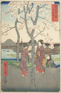 The Sumida Embankment in the Eastern Capital (Toto Sumida zutsumi), from the series Thirty-six