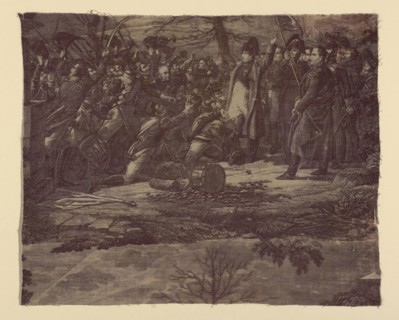 Le Retour de L’Ile d’Elbe (The Return from the Isle of Elba) (Furnishing Fabric), c. 1830, Engraved
