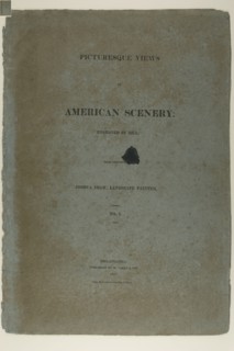 Portfolio Cover for Picturesque Views of American Scenery, No. I, 1819/21, John Hill (American,