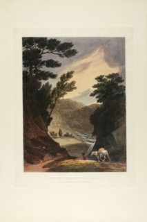 View Near the Schuylkill Falls, Pennsylvania, plate five of the first number of Picturesque Views