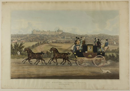 The Reading Telegraph Coach, n.d., Robert Havell, English, 1793-1878, England, Etching and