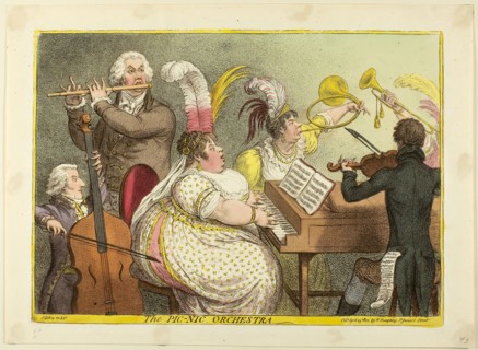The Pic-Nic Orchestra, published April 23, 1802, James Gillray (English, 1756-1815), published by