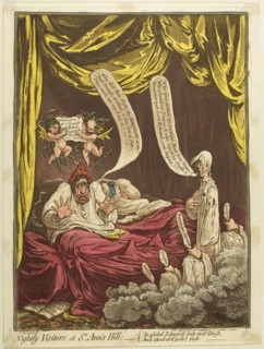 Nightly Visitors at St. Ann’s Hill, published September 21, 1798, James Gillray (English,