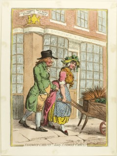 Sandwich-Carrots!-Dainty Sandwich-Carrots, published December 3, 1796, James Gillray (English,
