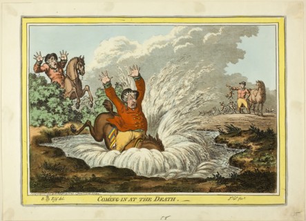 Coming in at the Death, published April 8, 1800, James Gillray (English, 1756-1815), after Brownlow