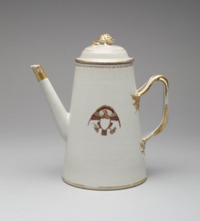 Coffee Pot with Cover, c. 1795, China, Chinese, made for the American market, China, Porcelain, 24