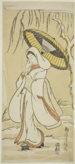 The Heron Maiden, 1770s, Torii Kiyotsune, Japanese, active c. 1757-79, Japan, Color woodblock