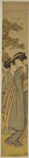 Delivering a Love Letter, c. 1777, Isoda Koryusai, Japanese, 1735-1790, Japan, Color woodblock