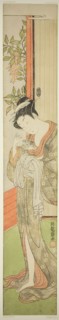 Young Woman Feeding a Rat, c. 1771, Isoda Koryusai, Japanese, 1735-1790, Japan, Color woodblock
