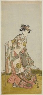 The Actor Nakamura Noshio I as Princess Usuyuki (Usuyuki Hime) in the play Shin Usuyuki Monogatari,