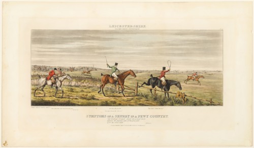 Symptoms of a Skurry, plate three from The Leicestershire Hunt, published 1825, John Dean Paul