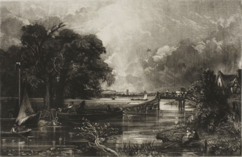 River Stour, Suffolk, 1830, published 1831, David Lucas (English, 1802-1881), after John Constable