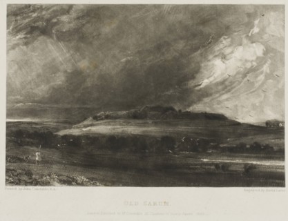 Old Sarum, 1832, David Lucas (English, 1802-1881), after John Constable (English, 1776-1837),