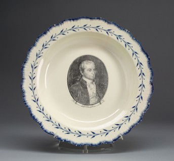 Soup Plate, c. 1790, English for the American market, Leeds, England, Creamware, Diam. 24.3 cm (9