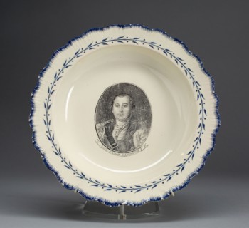 Soup Plate, c. 1790, English for the American market, Leeds, England, Creamware, Diam. 24.3 cm (9